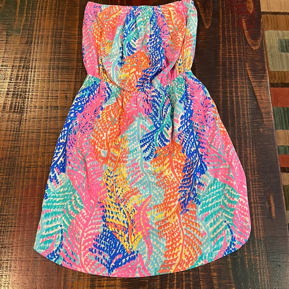 Lilly Pulitzer strapless dress